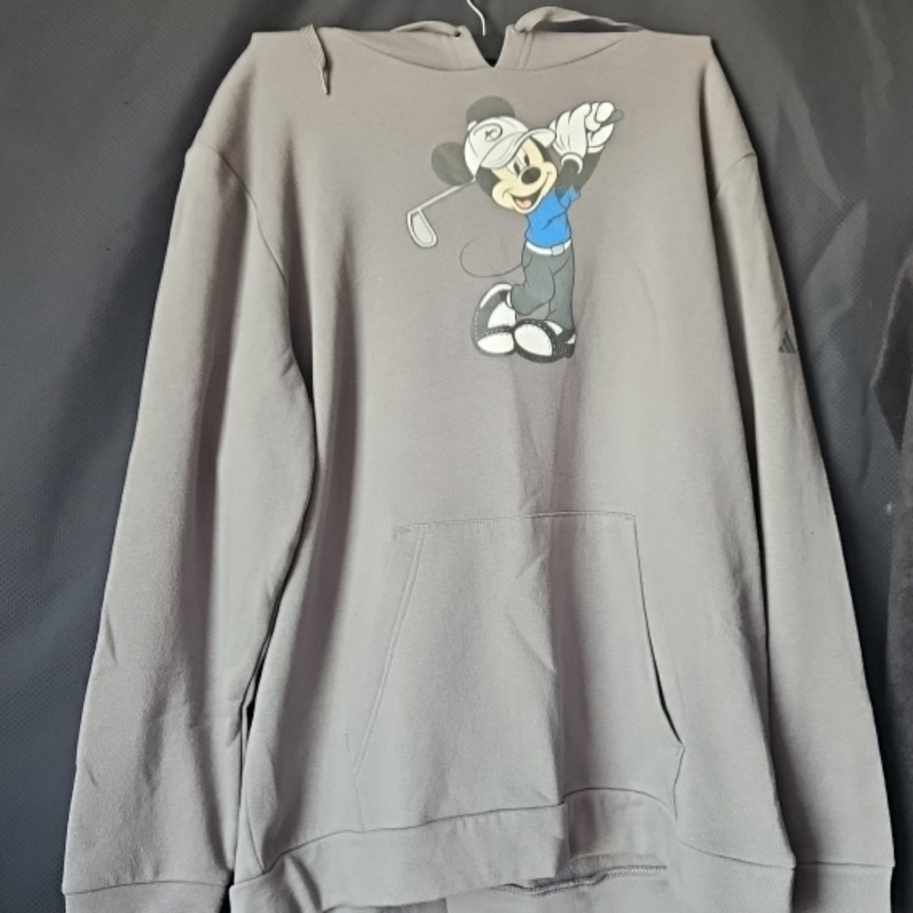 🆕️Mickey Mouse Adidas Mens Golf Sweat Shirt Hoodie NWT